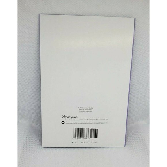 Renaissance-Inspired Happy Birthday Godchild Greeting Card - Picture 2 of 8